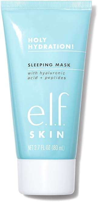 e.l.f. SKIN Holy Hydration! Sleeping Mask, Moisturizing & Plumping Dual-Use Sleep Or Rinse-Off Face Mask, Soothes Skin With A Creamy Formula - Image 1