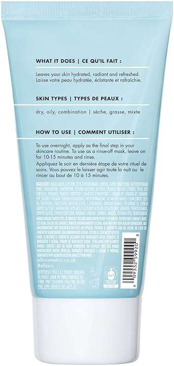 e.l.f. SKIN Holy Hydration! Sleeping Mask, Moisturizing & Plumping Dual-Use Sleep Or Rinse-Off Face Mask, Soothes Skin With A Creamy Formula - Image 2