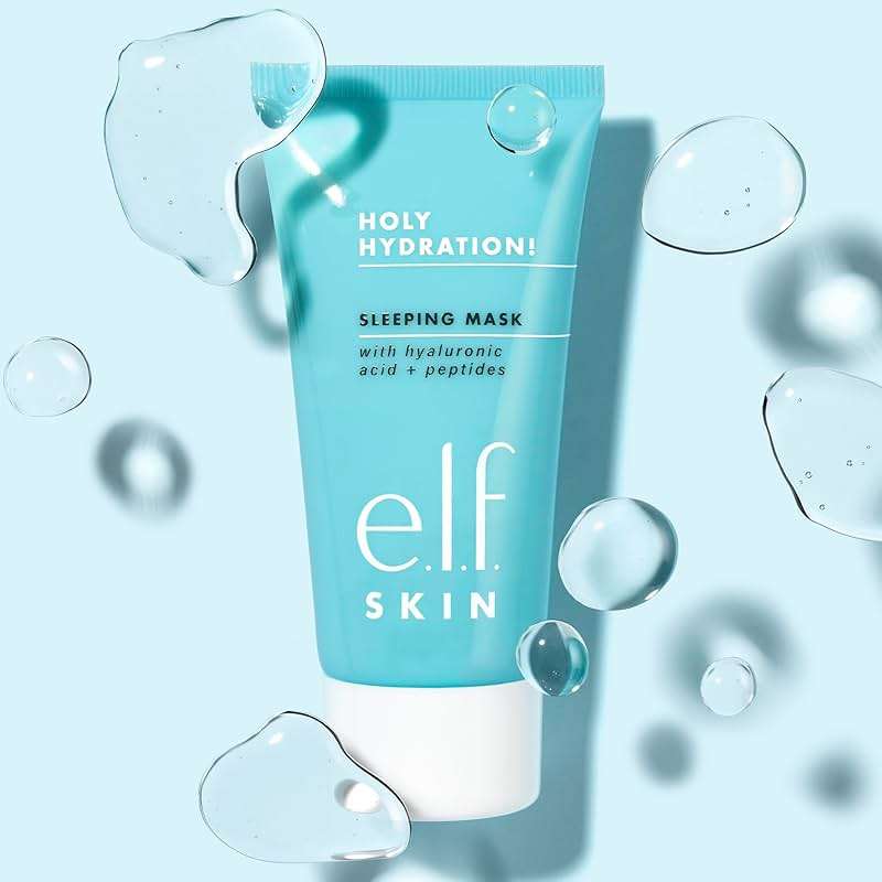 e.l.f. SKIN Holy Hydration! Sleeping Mask, Moisturizing & Plumping Dual-Use Sleep Or Rinse-Off Face Mask, Soothes Skin With A Creamy Formula - Image 3