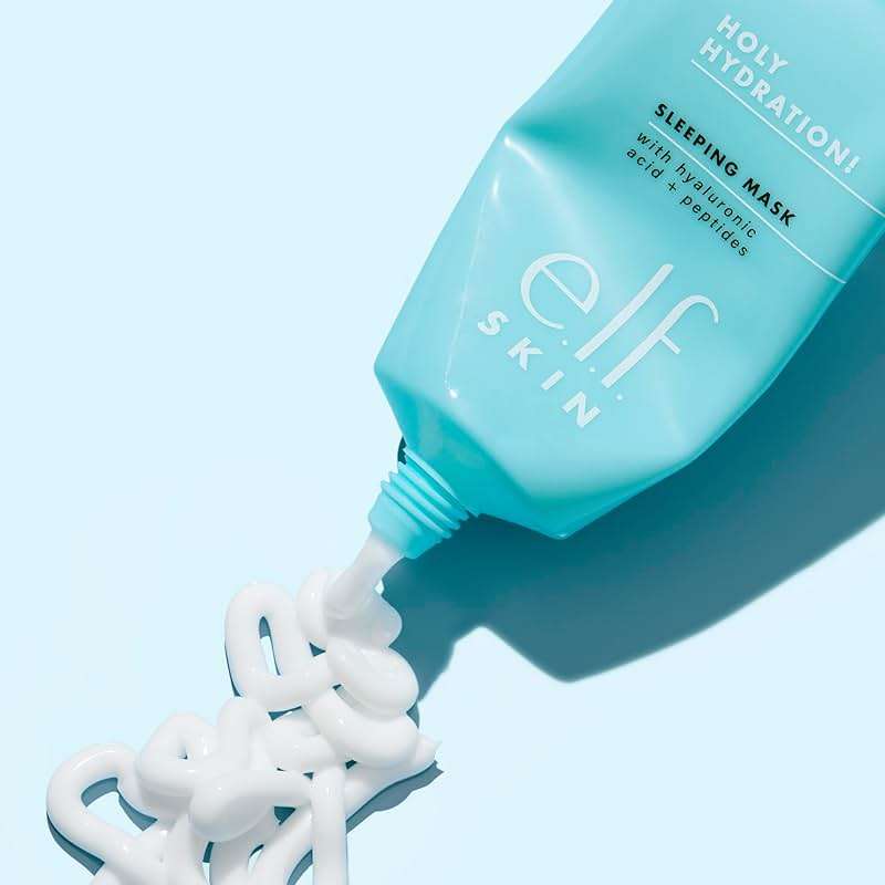 e.l.f. SKIN Holy Hydration! Sleeping Mask, Moisturizing & Plumping Dual-Use Sleep Or Rinse-Off Face Mask, Soothes Skin With A Creamy Formula - Image 5
