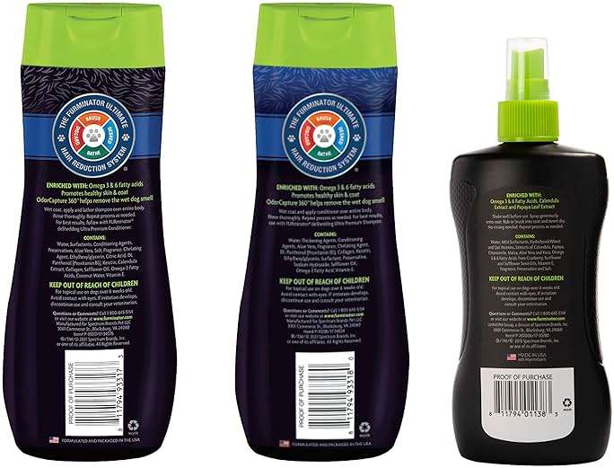 FURminator deShedding Kit, deShedding Shampoo, deShedding Conditioner, deShedding Waterless Spray, For Dogs, 40.5 oz (Set of 3) - Image 3
