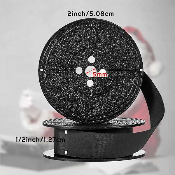 4 Pairs Universal Typewriter Ribbon, Durable, Portable, Compatible with Most Vintage Manual Typewriter, Calculator Ribbon for Great Print Capacity and Brightness(Black) - Image 2