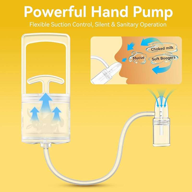 Pumpinose Nasal Aspirator for Baby and Toddler Nose Clearing with Hand Pump and Non-Invasive Tip for Quick, Quiet Suction, Co-Branded with CHIBOJI - Image 2