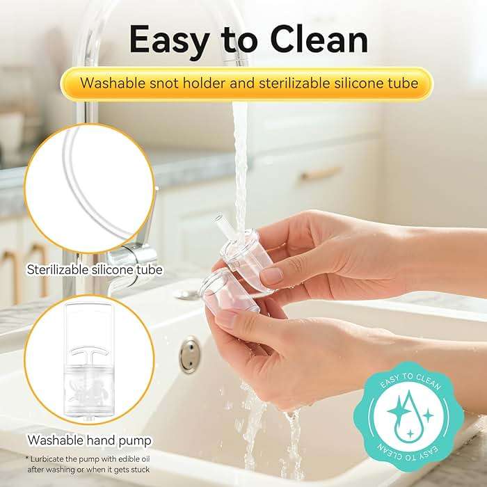 Pumpinose Nasal Aspirator for Baby and Toddler Nose Clearing with Hand Pump and Non-Invasive Tip for Quick, Quiet Suction, Co-Branded with CHIBOJI - Image 4