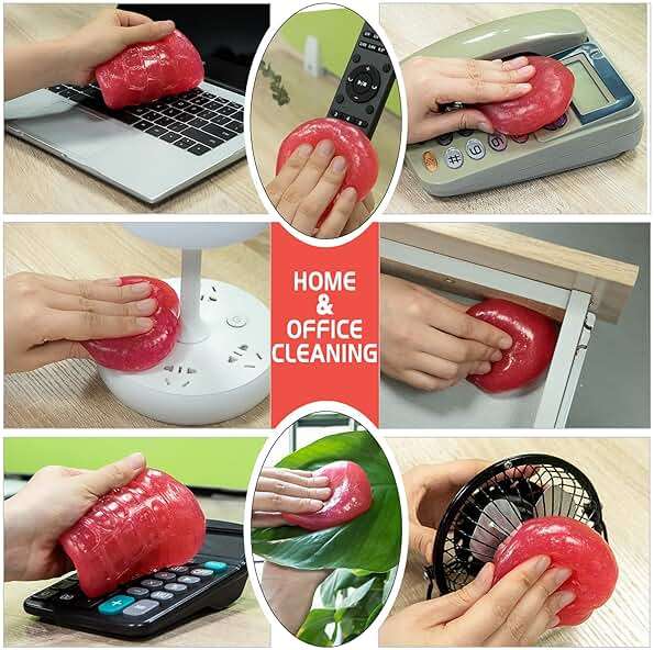 TICARVE Car Cleaning Gel Detailing Putty Car Putty Auto Detailing Tools Car Interior Cleaner Cleaning Slime Car Accessories Keyboard Cleaner Rose/NT WT: 5.6 oz (160 gr) - Image 8