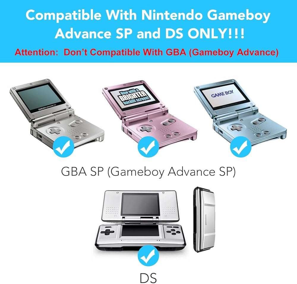 Charger for Gameboy Advance SP, AC Adapter for Nintendo DS Console, USB Power Cable for GBA SP Wall Travel Cord - Image 2