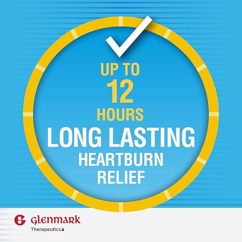 Glenmark Therapeutics Maximum Strength Famotidine Tablets, 20 mg, Acid Reducer for Heartburn Relief, 85 Count - Image 5