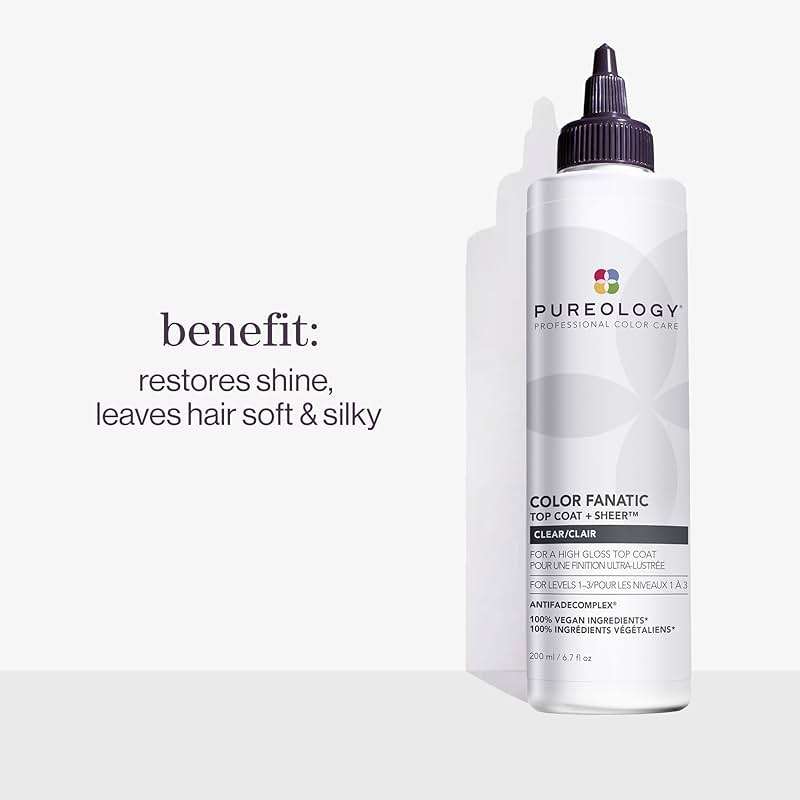 Pureology Color Fanatic Top Coat + Tone - Maintains Hair Color Treatment, Smooths, Restores Vibrancy and Adds Shine - Image 2