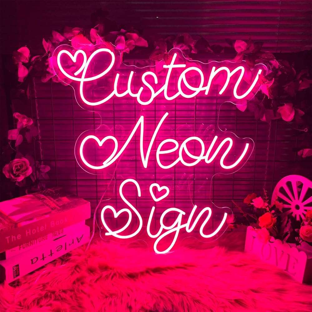 Custom Neon Sign for Wall Decor Personalized LED Neon Wedding Light Sign Customizable Bedroom Room Decor Aesthetic Birthday Gift - Image 1