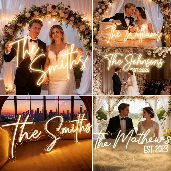 Custom Neon Sign for Wall Decor Personalized LED Neon Wedding Light Sign Customizable Bedroom Room Decor Aesthetic Birthday Gift - Image 3