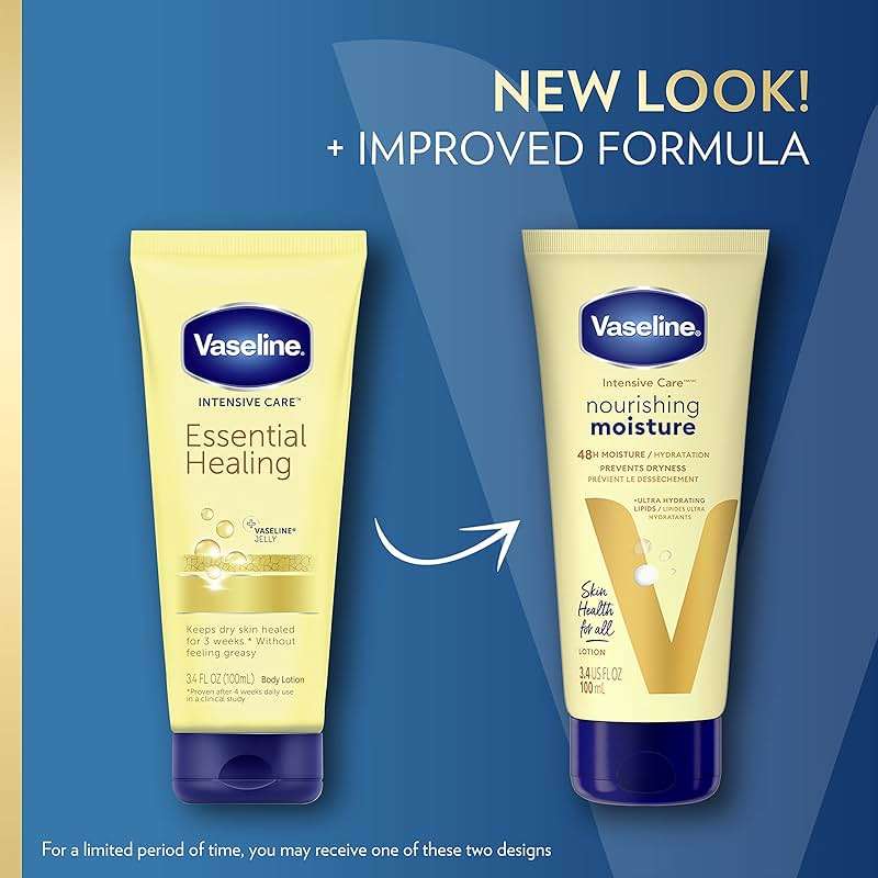 Vaseline Nourishing Moisture Body Lotion Hand & Body Lotion Pack of 12 for Dry Skin made with Ultra-Hydrating Lipids & Pure Oat Extract 3.4 oz - Image 3