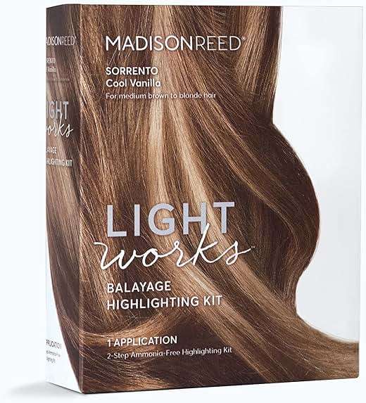 Madison Reed Light Works Balayage Highlighting Kit, Creates Natural-Looking Cool Vanilla Highlights (Sorrento - Blonde), Amonia Free, Cruelty Free, 2 Step Process That Lightens & Tones Hair - Image 1