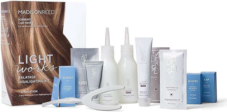 Madison Reed Light Works Balayage Highlighting Kit, Creates Natural-Looking Cool Vanilla Highlights (Sorrento - Blonde), Amonia Free, Cruelty Free, 2 Step Process That Lightens & Tones Hair - Image 2