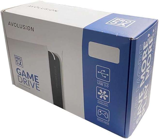 Avolusion PRO-5X Series 6TB USB 3.0 External Gaming Hard Drive for PS5 Game Console (White) (Renewed) - Image 9