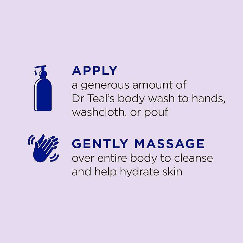Dr Teal's Body Wash with Pure Epsom Salt, Soothe & Sleep with Lavender, 24 fl oz (Pack of 4) - Image 3