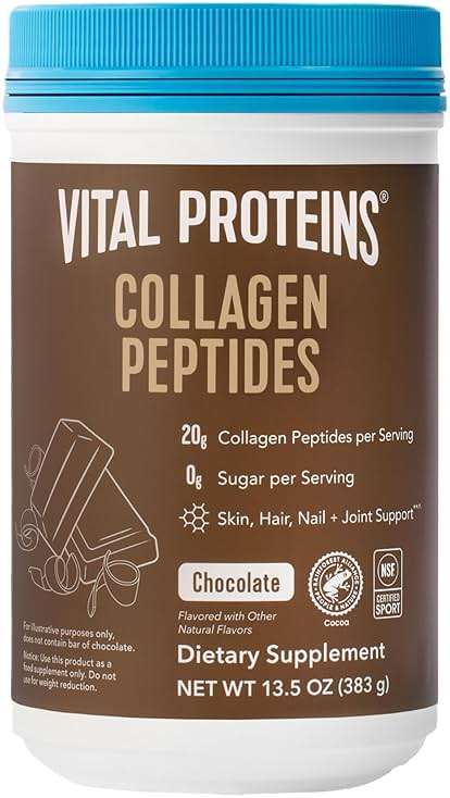 Vital Proteins Collagen Peptides Powder - Chocolate Powder for Hair, Nail, Skin, Bone & Joint Health, 13.5oz - Image 1