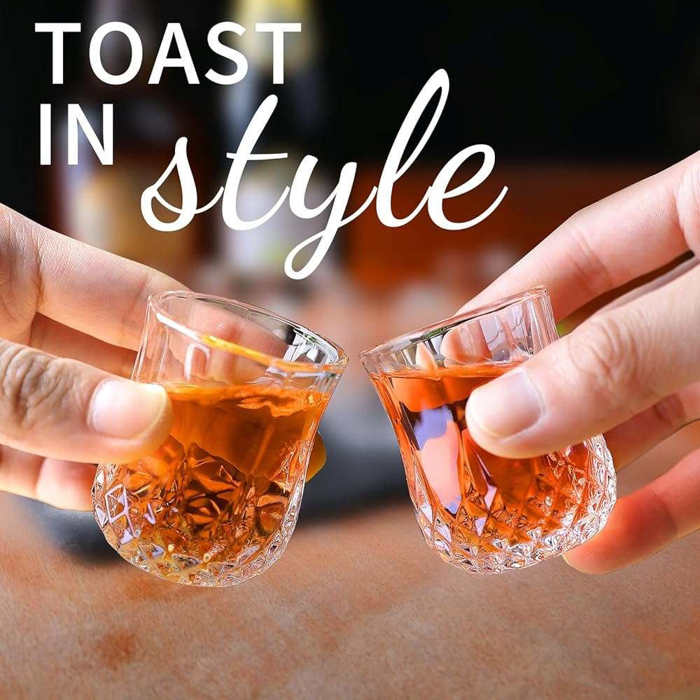 INFTYLE Shot Glasses Set of 24-1.5oz Small Mini Shot Glasses Classic Whisky Vodka Tequila Sherry Brandy Cordial Mini Snifters Glasses For Parties Bars - Image 7