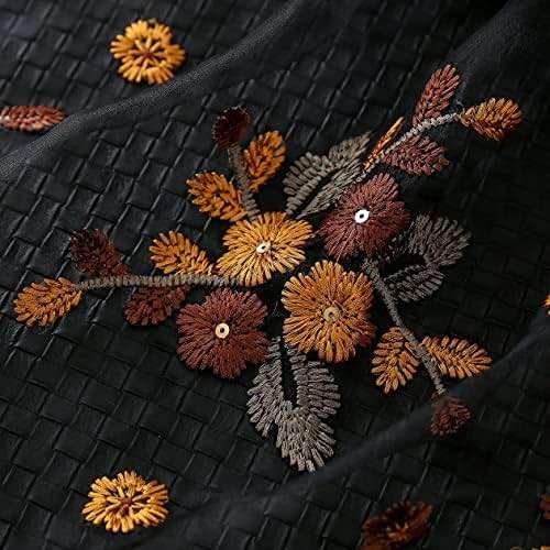 WINCESS.YU Silk Scarf for Women Lightweight Shawls and Wraps for Weddings Fashion Pashmina Shawl Embroidered Scarves - Image 4