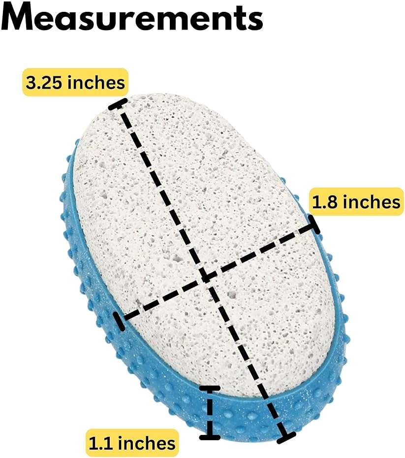 Iconikal 6-Pack Pumice Exfoliating Stone with Rubber Grip (Blue) - Image 7