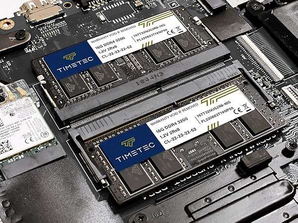Timetec 32GB KIT (2x16GB) DDR4 3200MHz (PC4-3200AA) PC4-25600 SODIMM Laptop RAM – 260-Pin 1.2V CL22 Non-ECC Unbuffered Memory Module for Laptop, Notebook, Mini PC, All-in-One - Image 9
