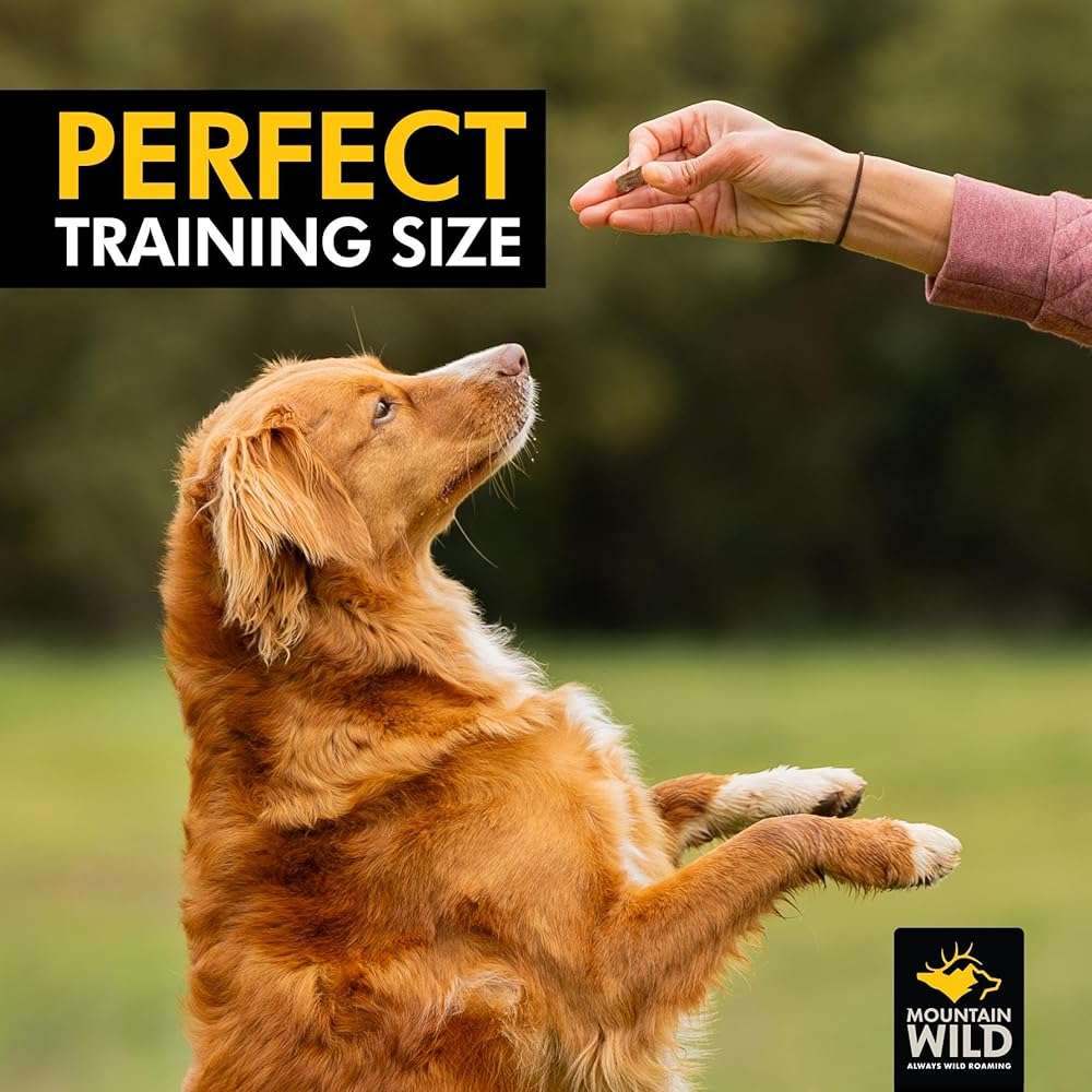 MOUNTAIN WILD Training Treats for Dogs & Puppies – Elk & Venison Protein Puppy & Dog Treat – High Value, All-Natural, No Fillers, Grain-Free, No Artificial Preservatives – 4oz, 1 Bag - Image 5