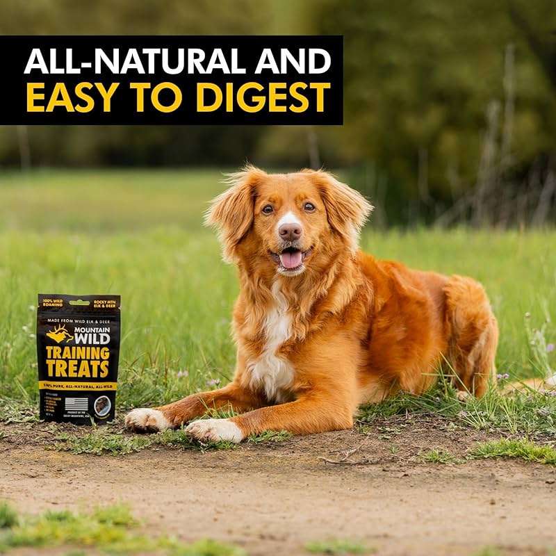 MOUNTAIN WILD Training Treats for Dogs & Puppies – Elk & Venison Protein Puppy & Dog Treat – High Value, All-Natural, No Fillers, Grain-Free, No Artificial Preservatives – 4oz, 1 Bag - Image 9