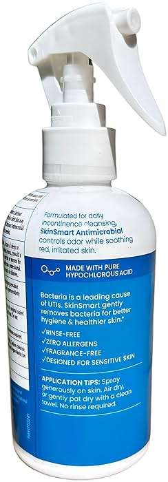 SkinSmart Antimicrobial Perineal Cleanser, Ideal for Incontinence Care and Postpartum, Removes Bacteria, 8 oz Spray - Image 2