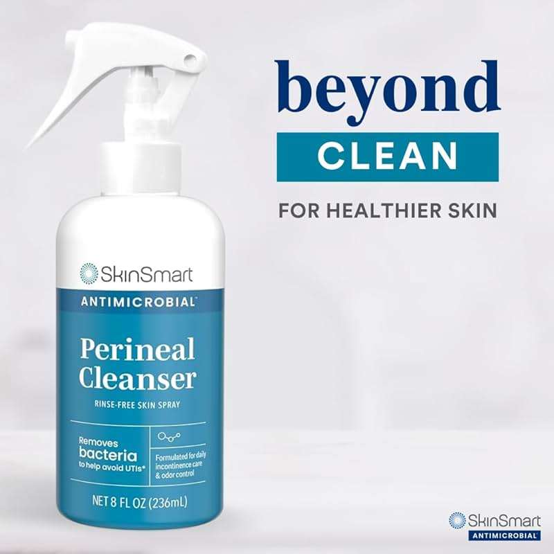 SkinSmart Antimicrobial Perineal Cleanser, Ideal for Incontinence Care and Postpartum, Removes Bacteria, 8 oz Spray - Image 4