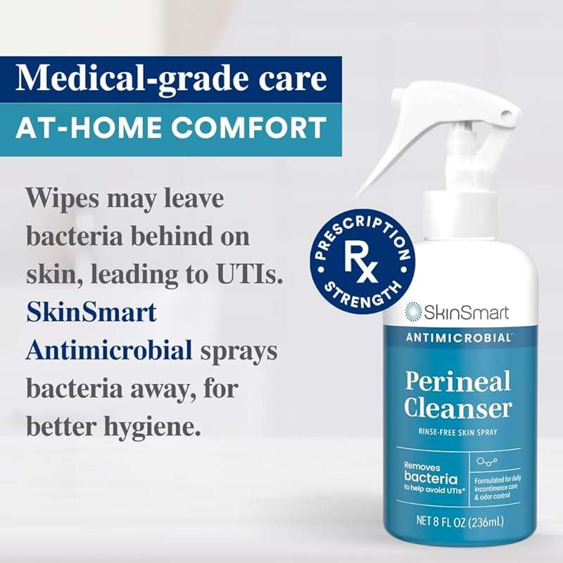 SkinSmart Antimicrobial Perineal Cleanser, Ideal for Incontinence Care and Postpartum, Removes Bacteria, 8 oz Spray - Image 7