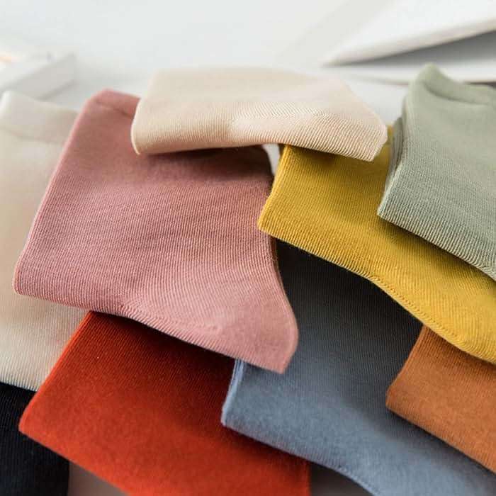 TeenFighter 10 Pairs of Comfortable Casual Cotton Socks for Women, Crew Size for Sports, Solid Color Stretch Socks for Girls - Image 7