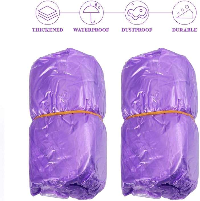 Healifty 200Pcs Shoe Covers Indoors Disposable Shoe Cover Waterproof Non- Slip Shoes Protectors Covers - Image 4