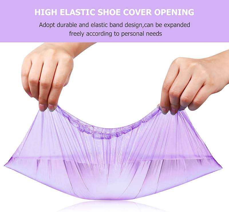 Healifty 200Pcs Shoe Covers Indoors Disposable Shoe Cover Waterproof Non- Slip Shoes Protectors Covers - Image 8