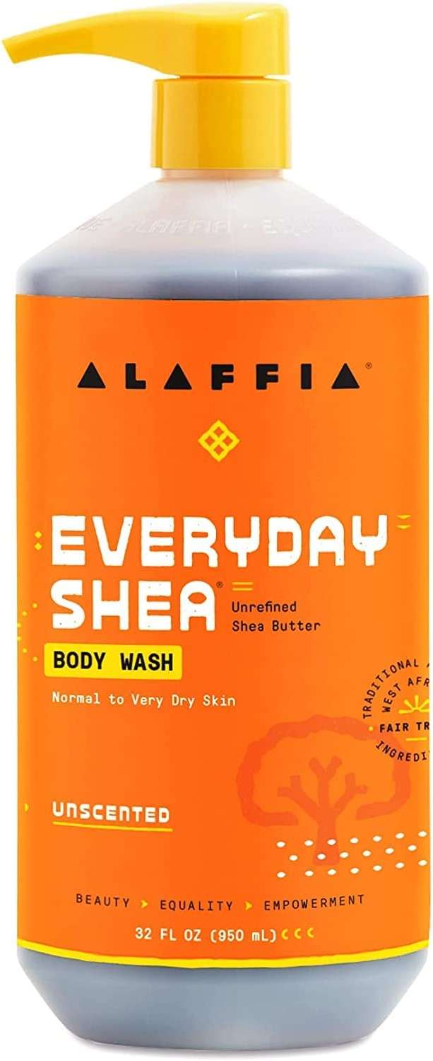 Alaffia Body Wash, EveryDay Shea, Unscented 2-Pack – Gentle Skin Cleanser, Shower Gel for Normal to Very Dry Skin, 32 Oz Ea - Image 8