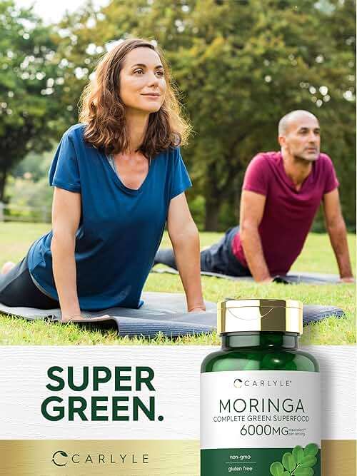 Carlyle Moringa Oleifera Supplement | 180 Capsules | Complete Green Superfood for Women and Men | from Moringa Leaf Powder | Non-GMO and Gluten Free - Image 7