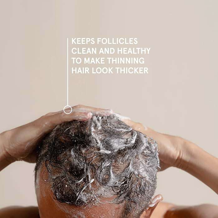 Keeps Thickening Shampoo for Men - Anti-Thinning Hair Care with Biotin, Caffeine & Saw Palmetto - Color-Safe Men's Volumizing Shampoo - DHT-Blocker - for Fuller, Thicker Looking Hair - 8 Oz - Image 4