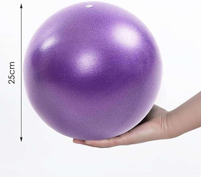 Small Pilates Ball 9 Inch Small Exercise Ball Mini Workout Yoga Balls for Gym Yoga, Core Training, Fitness, Workout, Stability, Improves Balance - Image 3