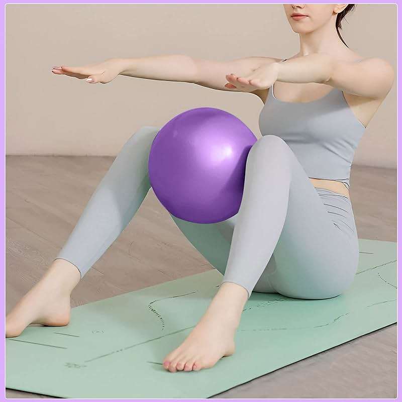 Small Pilates Ball 9 Inch Small Exercise Ball Mini Workout Yoga Balls for Gym Yoga, Core Training, Fitness, Workout, Stability, Improves Balance - Image 7