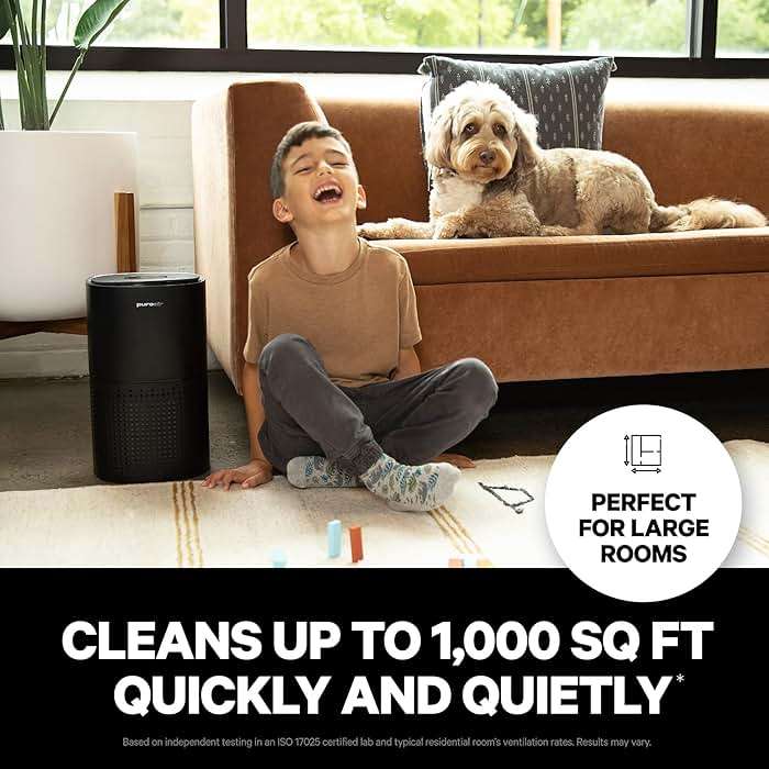 PuroAir 240 HEPA Air Purifiers for Home Pets Air Cleaner up to 1,000 Ft² - HEPA Filter + CarbonTech up to 500X Stronger - Cleans Air Fast - Auto, Sleep Modes Air Purifiers for Bedroom, Office, Dorm - Image 2