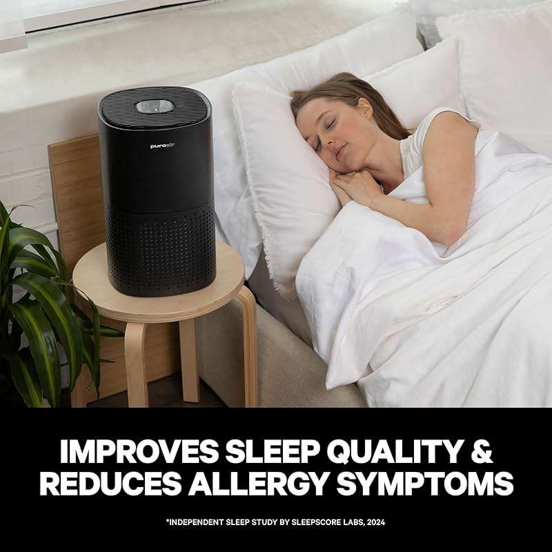 PuroAir 240 HEPA Air Purifiers for Home Pets Air Cleaner up to 1,000 Ft² - HEPA Filter + CarbonTech up to 500X Stronger - Cleans Air Fast - Auto, Sleep Modes Air Purifiers for Bedroom, Office, Dorm - Image 8