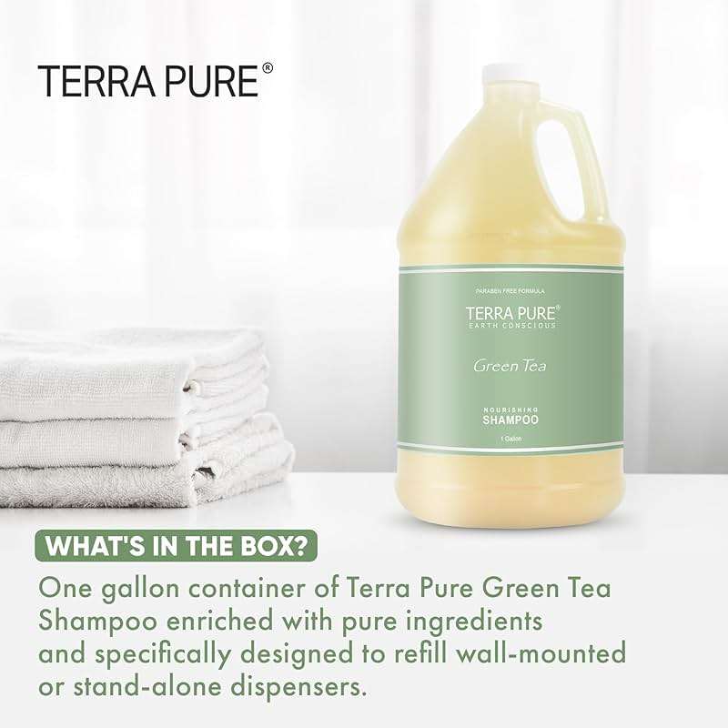 Terra Pure Hotel Shampoo | 1 Gallon | For Hospitality & Vacation Rentals to Refill Dispensers | (Single Gallon) - Image 2