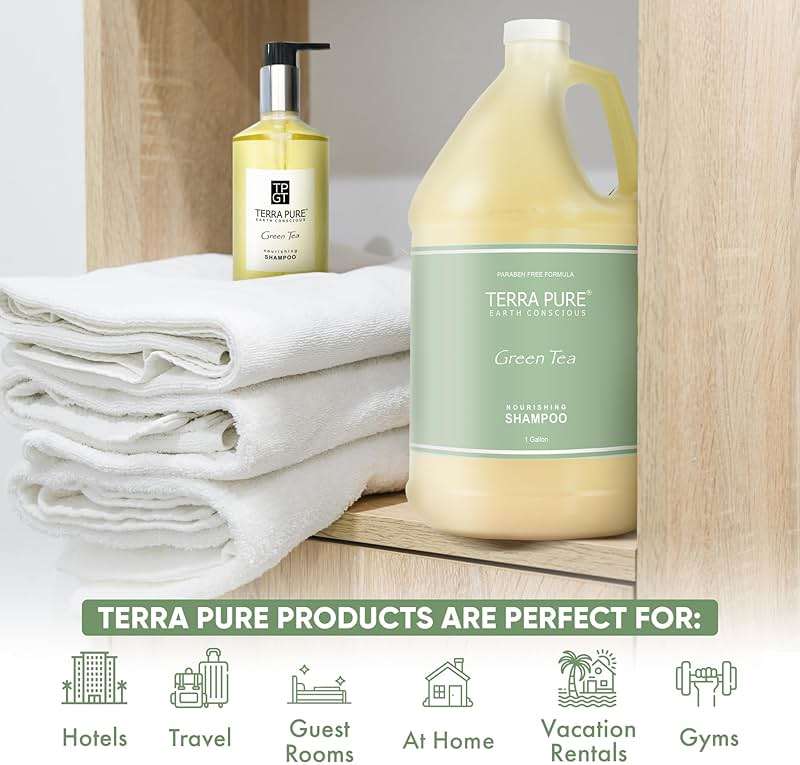 Terra Pure Hotel Shampoo | 1 Gallon | For Hospitality & Vacation Rentals to Refill Dispensers | (Single Gallon) - Image 3