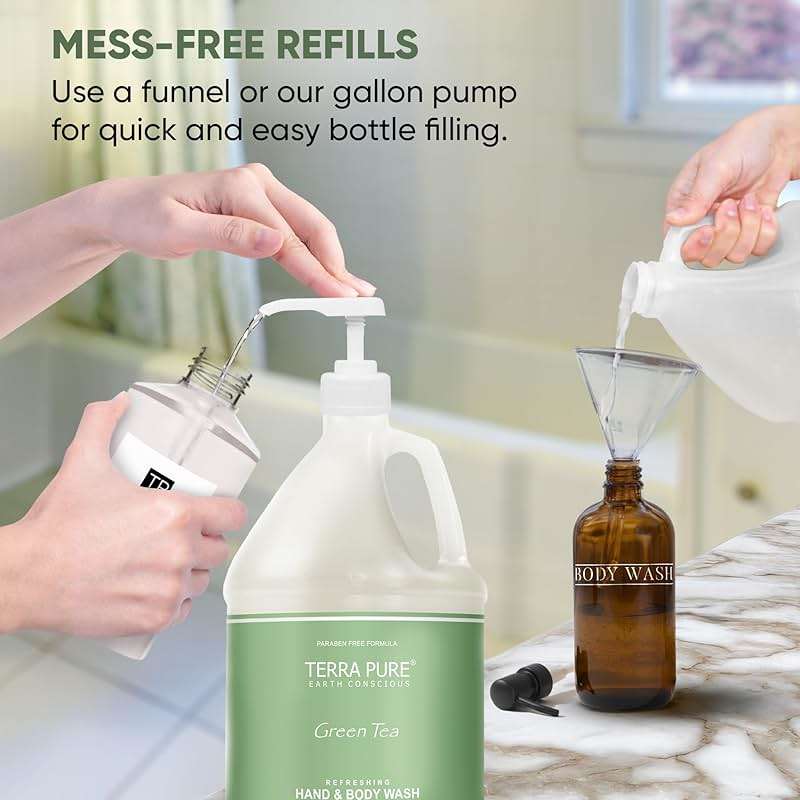 Terra Pure Hotel Body Wash/Hand Soap | One Gallon | Designed to Refill Soap Dispensers (Set of 1) - Image 6