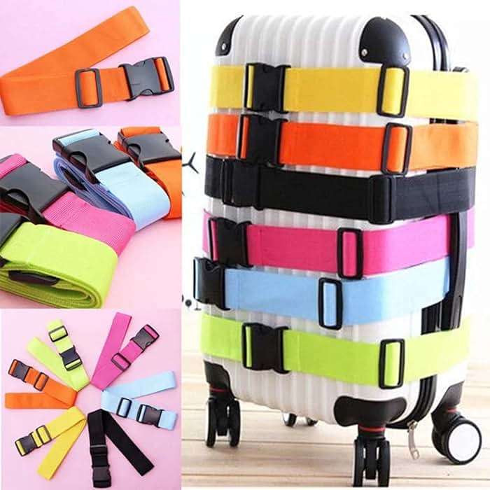 2 Pack Suitcase Belts, Adjustable Luggage Straps, Bright Colors Travel Packing Straps with Quick Release Buckle (Pink) - Image 6