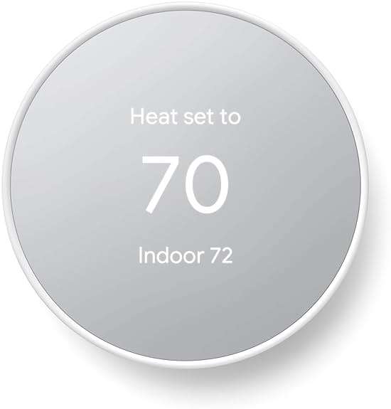 Google Nest Thermostat - Smart Thermostat for Home - Programmable Wifi Thermostat - Snow (Renewed) - Image 1