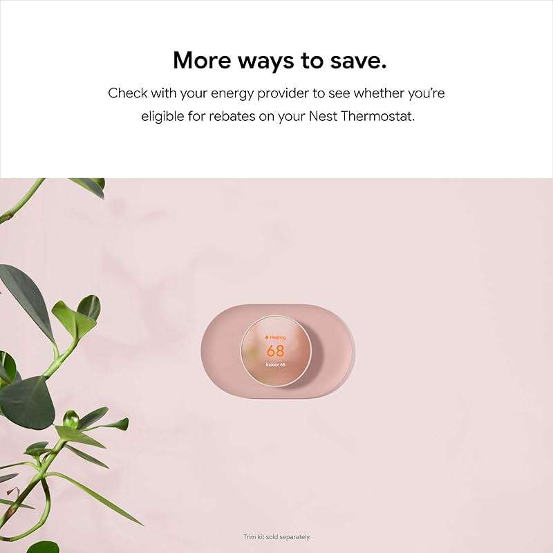 Google Nest Thermostat - Smart Thermostat for Home - Programmable Wifi Thermostat - Snow (Renewed) - Image 9