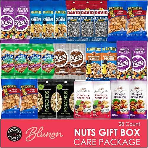 Nuts Snack Packs - Mixed Nuts and Trail Mix Individual Packs - Healthy Snacks Care Package Gift (28 Count) - Image 1