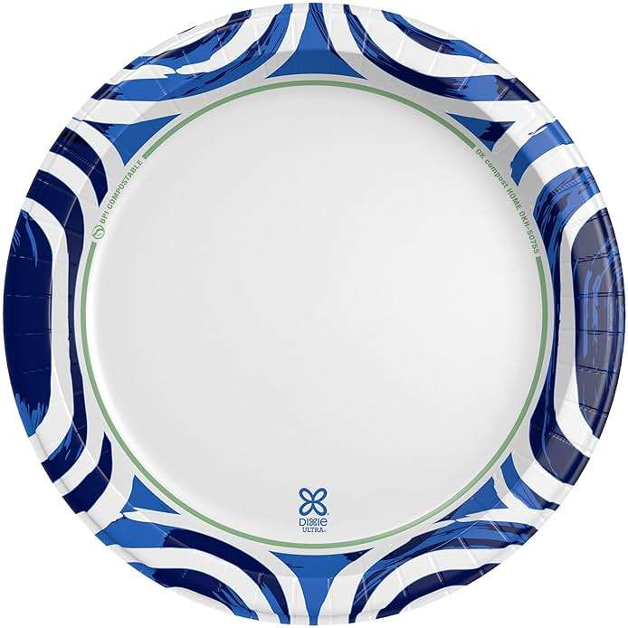Dixie Ultra, Large Paper Plates, 10 Inch, 172 Count (4 packs of 43 plates), 3X Stronger*, Heavy Duty, Microwave-Safe, Soak-Proof, Cut Resistant, Disposable Plates For Heavy, Messy Meals - Image 7