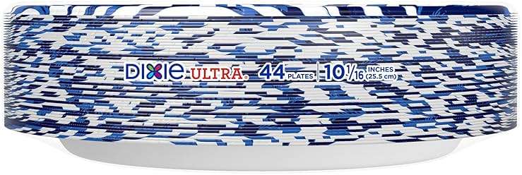 Dixie Ultra, Large Paper Plates, 10 Inch, 172 Count (4 packs of 43 plates), 3X Stronger*, Heavy Duty, Microwave-Safe, Soak-Proof, Cut Resistant, Disposable Plates For Heavy, Messy Meals - Image 8