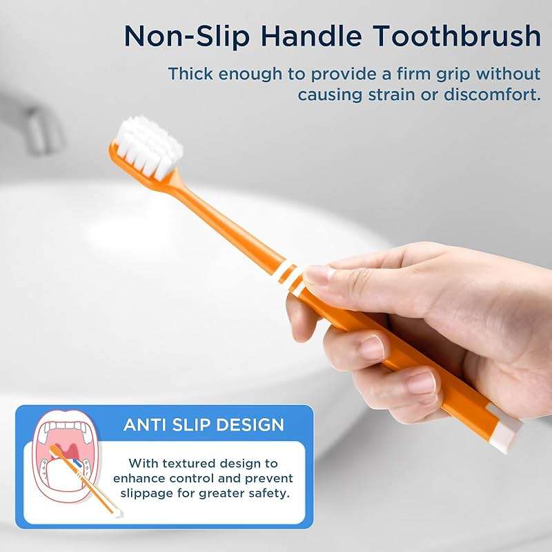 Oralphi Extra Soft Toothbrush for Sensitive Gums, Wide Head Soft Bristle Toothbrush with 10000 Soft Flossing Micro Nano Bristles for Adults, Pregnant Women, Elderly, Braces - Image 6