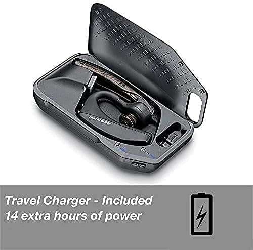 Plantronics Voyager 5200-UC Bluetooth Headset Bundle w/Bonus Wall Charger #206110-01-B | for Smartphones PC MAC Using RingCentral Software or App - Image 2